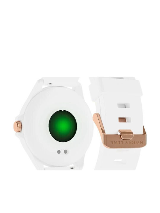 Harry Lime Ha07-2004 Mode Smartuhr Weißes Gummiband