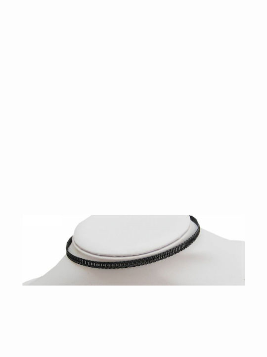 Handmade Choker Metal Black Tatu Moyo 1012-661m