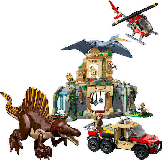 LEGO Jurassic World Spinosaurus & Quetzalcoatlus Air Mission for 8+ Years 984 Pieces