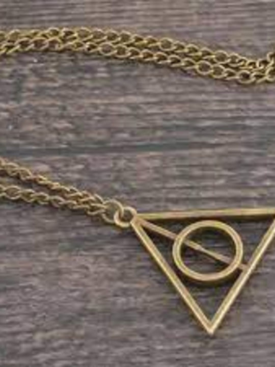 Halskette Harry Potter Die Todschenkel In Bronze Farbe Anhängerkette