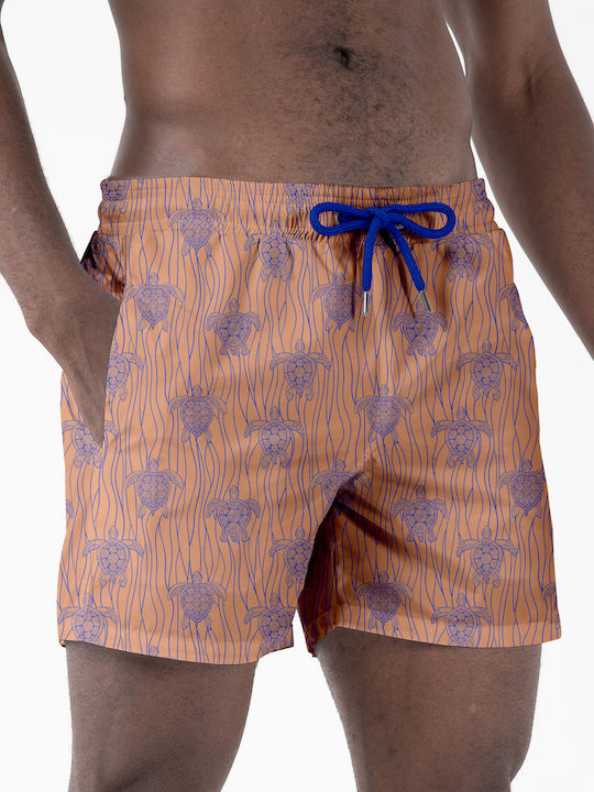 Costum De Baie Bărbați Pantaloni Scurți Somon