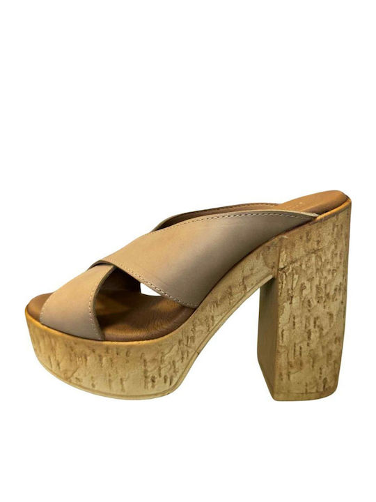 Leather Sandals Pink
