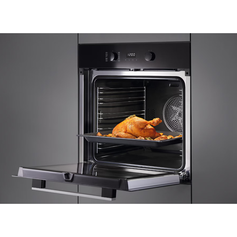 Miele H 2455B Φούρνος άνω Πάγκου 76lt Π56εκ. Μαύρο obsidian