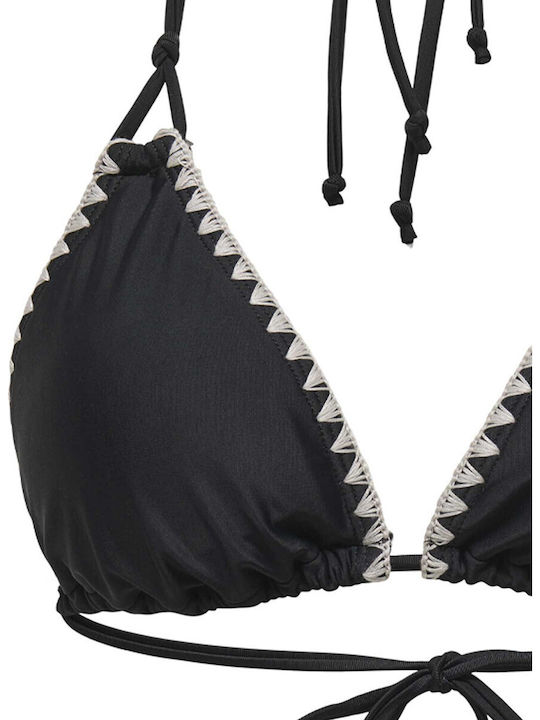 Triangle Bikini Top Black