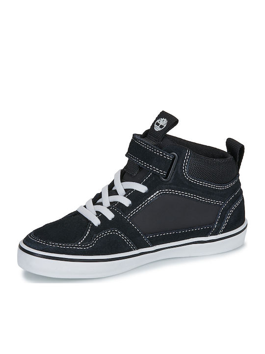 Kinder Sneakers Hoch mit Klettverschluss Schwarz