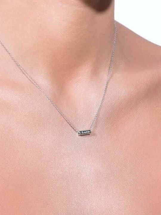 Silber Damen Halskette 925 Love Kl21200119
