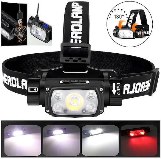 Ledholics Rechargeable Headlamp LED with Maximum Brightness 800lm