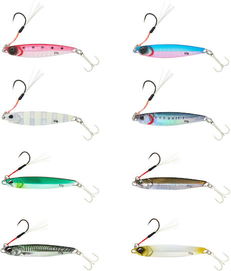 Daiwa Плъзгач За Скорост Samurai Mini Jig 7 Гр #06 Зебра Фосфоресциращи