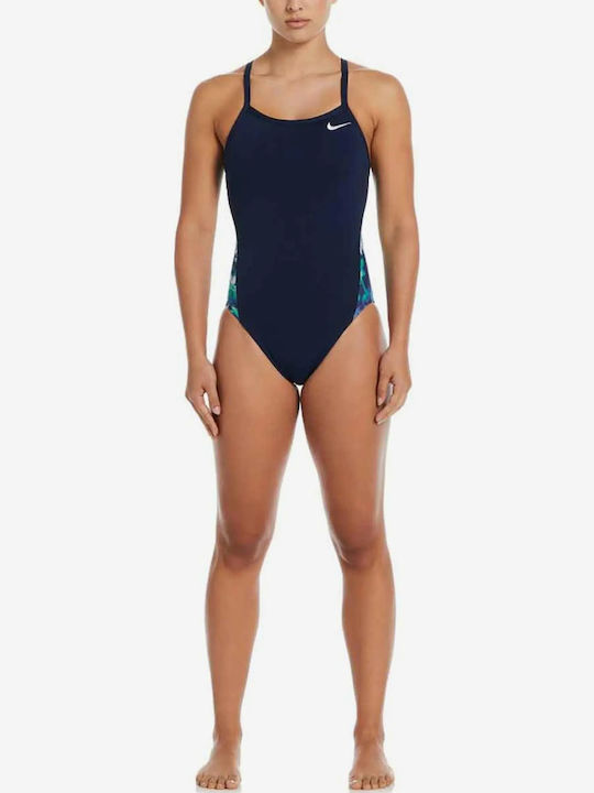 Hydrastrong Multi Print Racerback Αθλητικό Ολόσωμο Μαγιό Μπλε