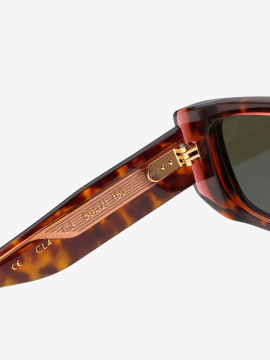 Projekt Produkt Men's Sunglasses with Brown Tartaruga Plastic Frame and Brown Lens 476397