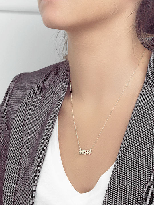 Necklace Family 480l 14K Golden Tiara
