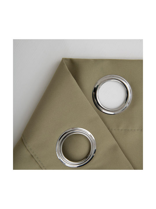 Beauty Home Green Curtain with Grommets 140x270cm