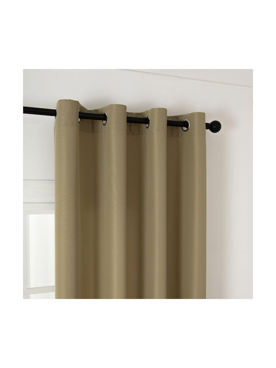 Beauty Home Green Curtain with Grommets 140x270cm