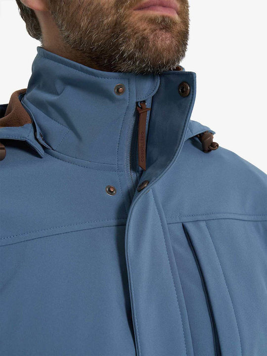 Winter Jacket Softshell Waterproof and Windproof  Blue