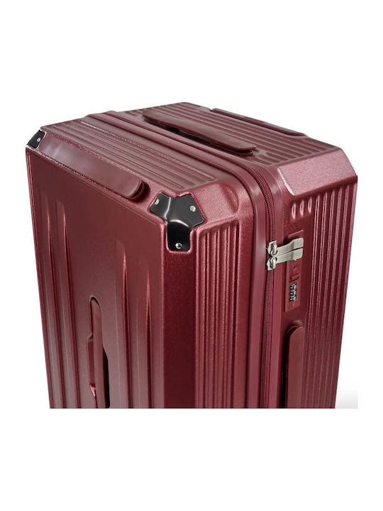 Forecast Hard Burgundy Suitcases With 4 Wheels Set Of 2 Pieces
