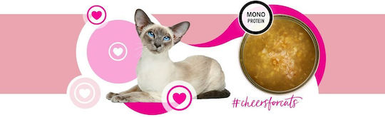 3coty Wet Food for Cats in Cans with Turkey Gluten-Free 75gr