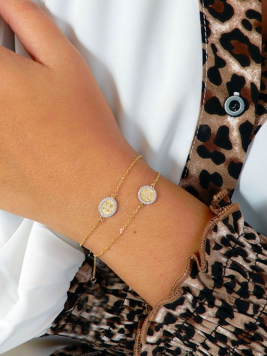 Art D Gold Bracelet 9K Constantinato Charm Adb-k-250