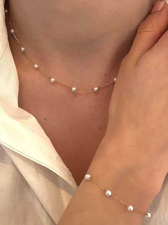 Aurore Златна Гривна 4мм Гривни от Неръждаема Стомана 316l 23-24 см