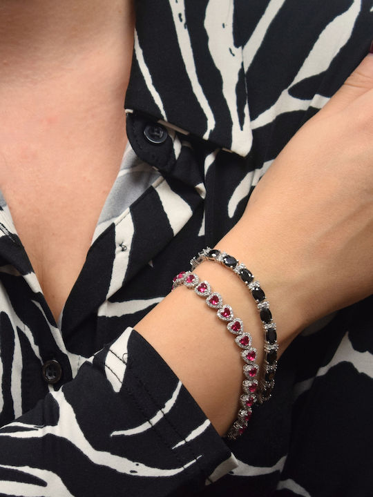 Silver Riviera Bracelet 925 Zircon