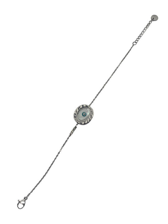Sl0057-1 Women's Silver Stainless Steel Bracelet V-store