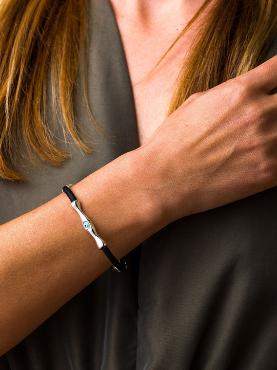 Rubber Eye Bracelet – 925 Silver