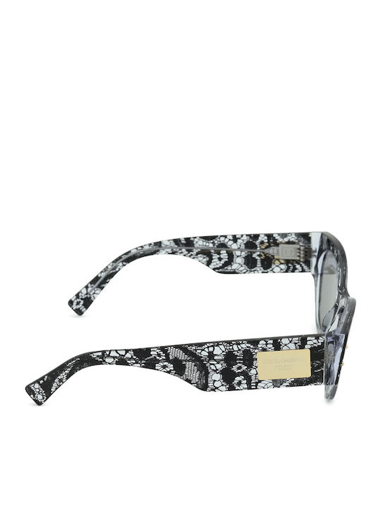Dolce & Gabbana Дамски Слънчеви Очила с Многоцветна Пластмасова Рамка и Сиви Стъкла DG4480 3287/1