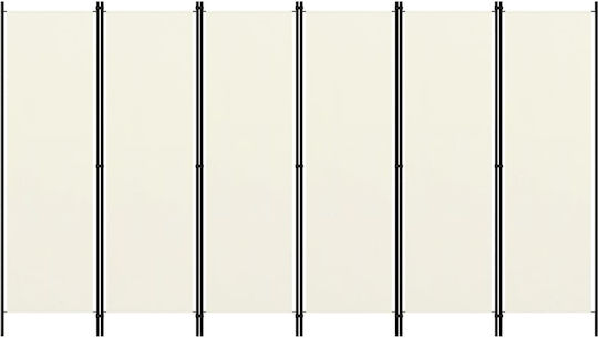 vidaXL Decorativ Paravan Metalic cu 6 Panouri 300x180cm