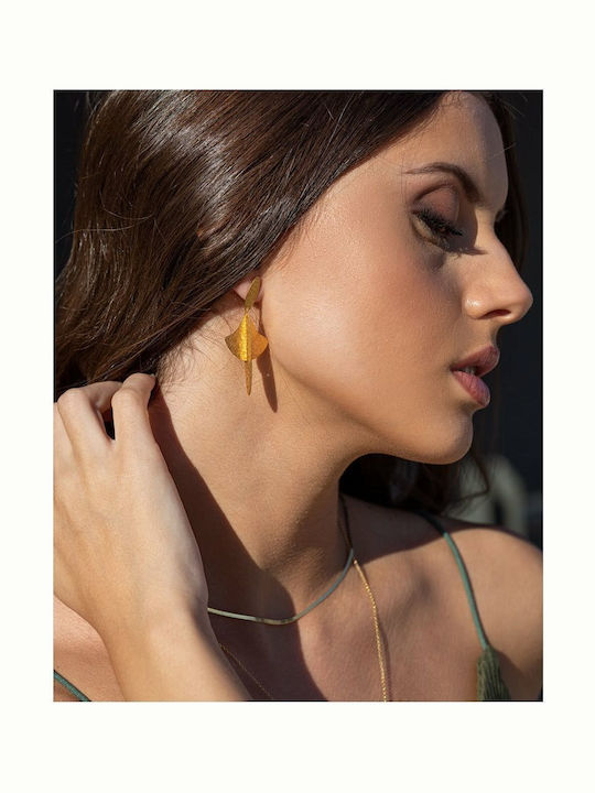 Cercei Handmade Placat cu Aur Argint