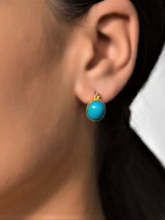 Cercei Placate cu Aur Galbeni Tip Studs România Sk11100120