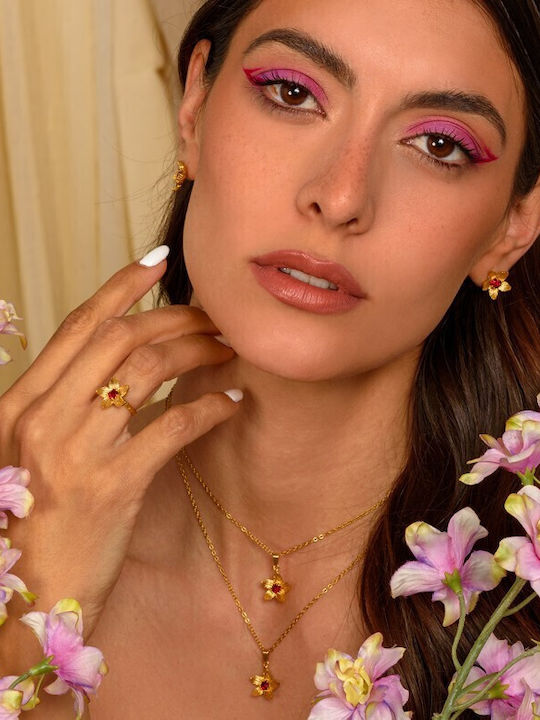 Lifelikes Σκουλαρίκια Birthstone July Καρφωτά