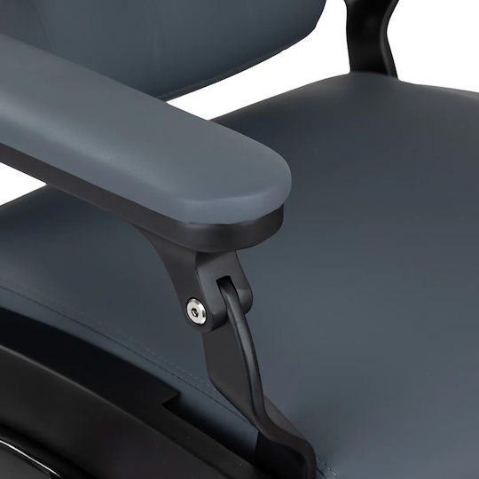 Barber Equipment Стол За Бръснар Сив С Регулируема Височина И Хидравличен Механизъм За Повдигане
