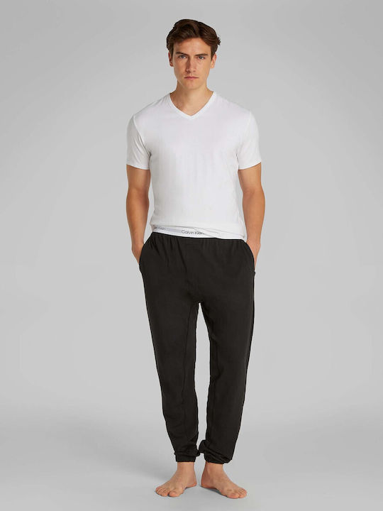 Men's Undershirts Short-sleeved in White Color 3Pack