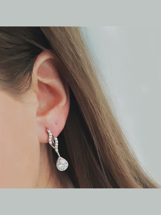 Cercei Platină K14 Zircon