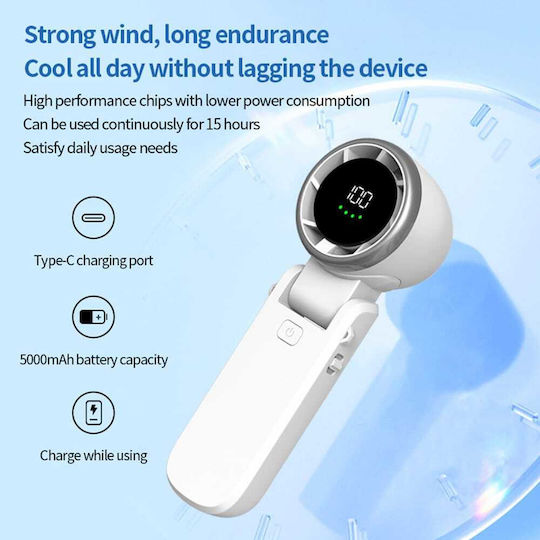 Techsuit Вентилатор Чанта За Ръка USB Без ПеркИ Зелен