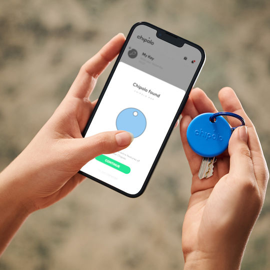 Chipolo Pop Apple Find My & Google Find Hub Blue with Smartphone Tracking