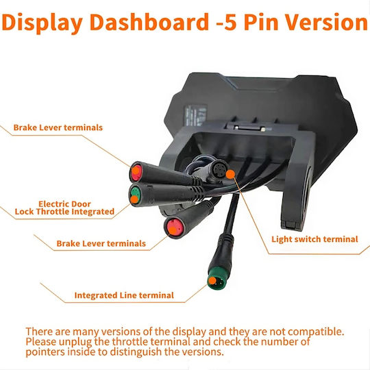 Kukirin G2 Max Dashboard C Original 5 Pin