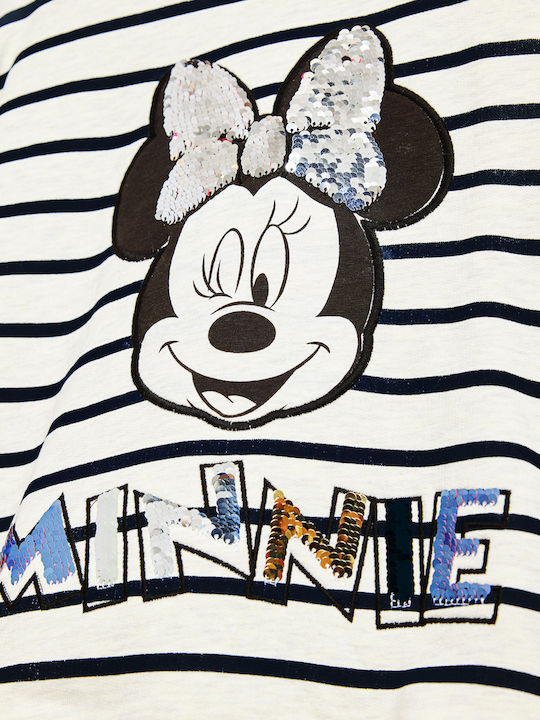 Παιδικό Φούτερ White Minnie Flowers