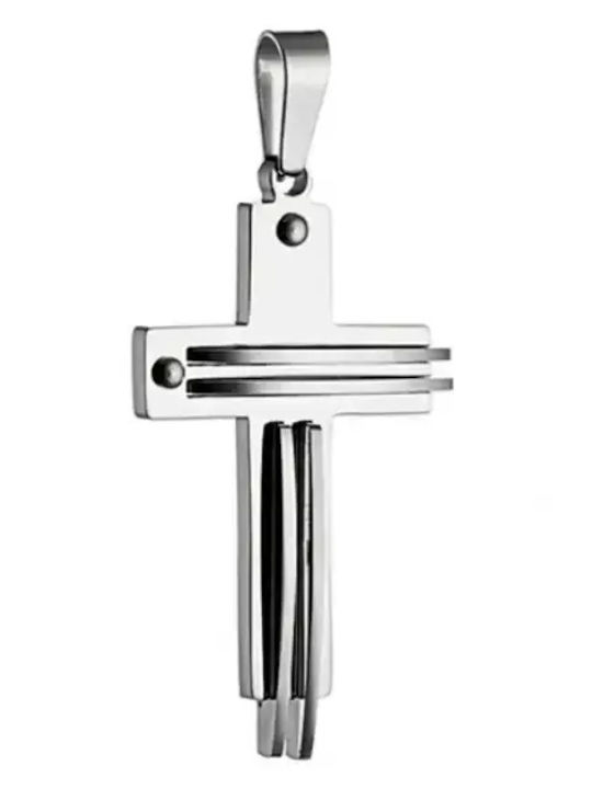 Cruci Masculin Cauciuc Oțel 316l Argintiu Art 01239 Cruci Masculin Cauciuc Oțel 316l Argintiu Art 01239