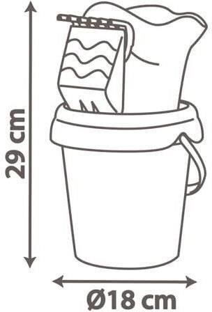 Smoby Frozen Bucket Mm Filled Watering Can