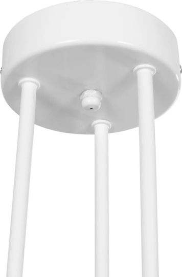GloboStar Spidi Pendant Light White Grid for 6 Bulbs E27 61x61x37cm