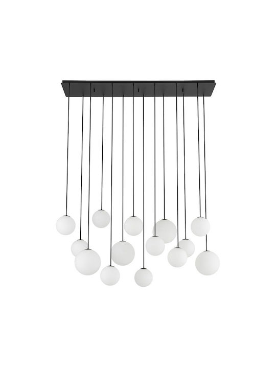 Nowodvorski Κρεμαστό Φωτιστικό Μαύρο LED Ράγα 100x130εκ.