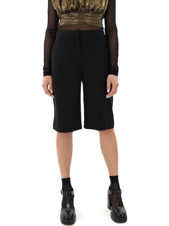 Femei Talie înaltă Pantaloni scurți negru