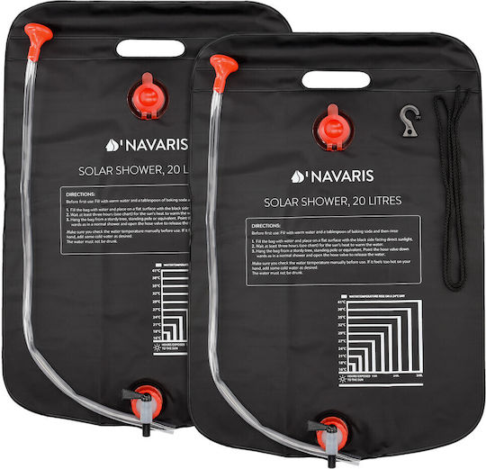 Navaris Duș Solar Pentru Camping 2 Bucăți