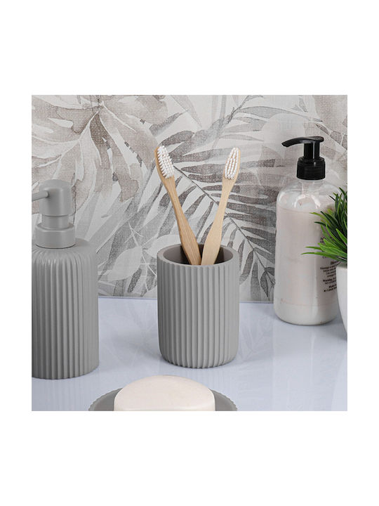 Atmosphera Настолен Чаша за нея от Резин Striped Cement