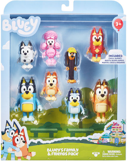 Moose Toys Jucărie Miniaturală Bluey Pentru 3+ Ani 7 Cm