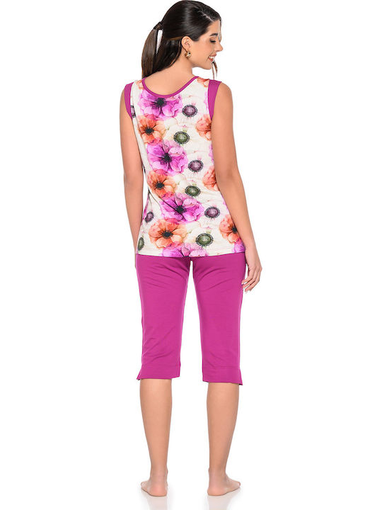 Clio Lingerie Summer Women's Pyjama Set Floral