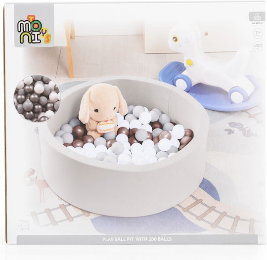 Moni Ball Pit 90x90x30cm. for 1+ Years Years Gray