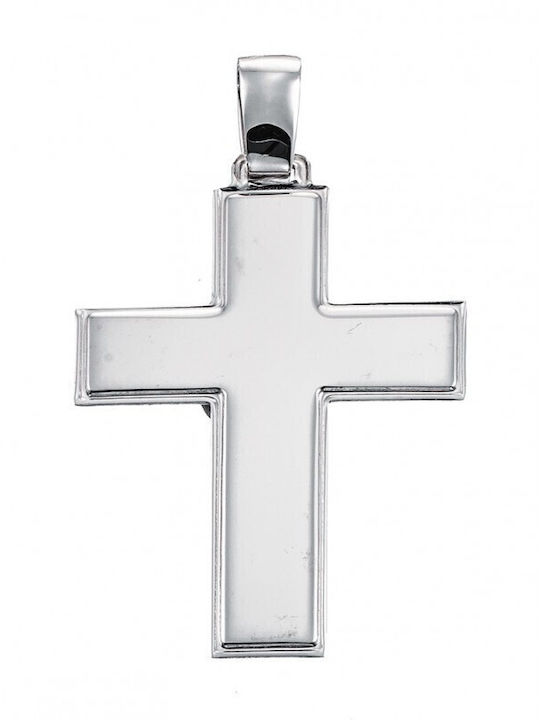 White Gold Cross St185 9 Carats