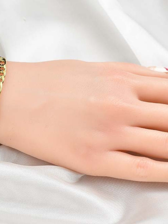 Figaro Gold Bracelet 5mm Stainless Steel 316L 19-20 Cm Bracelet