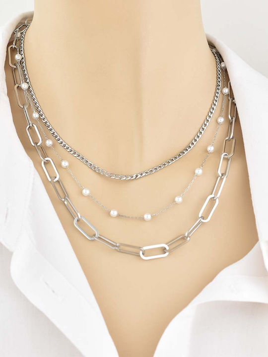 Goldjewels Αλυσίδα Λαιμού από Ατσάλι